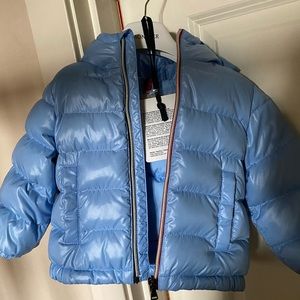 Moncler baby puff 12-18 month light blue